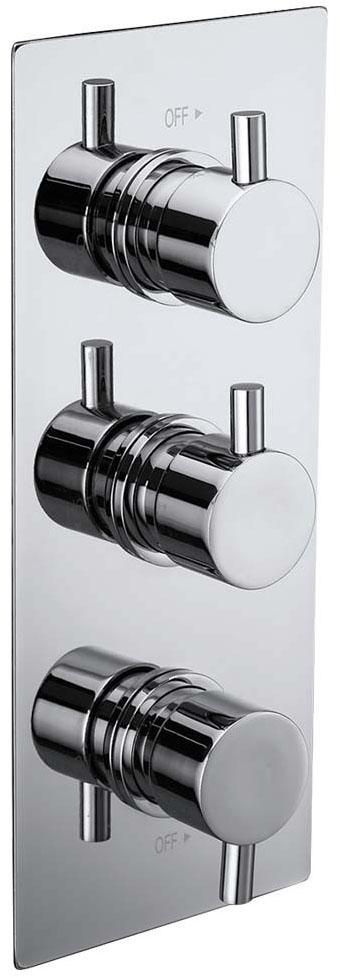 SY-CV11B-N Concealed Round Handles Triple Shower Valve 3 Way Diverter